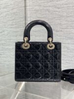 Christian Dior Small Lady Dior bag in Black Patent - Image 4