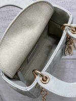 Dior Mini Lady Dior Bag in opaline gray - Image 5