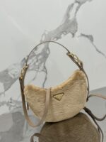 Prada Leather And Shearling Arquã¨ Handbag - Image 2