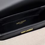SAINT LAURENT Solferino Medium Cotton And Leather Shoulder Bag - Image 8