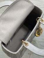 Dior Medium Lady in Grey Gold Hardware - Image 7