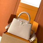 Louis Vuitton Capucines handbag in a beige