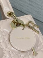 Dior Medium Lady bag in Pink Gold Hardware - Image 7
