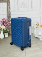 Louis Vuitton Horizon 55 rolling suitcase Blue Monogram - Image 6