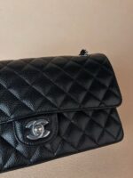 Chanel Classic Flap Medium 25 Black sliver Hardware - Image 8