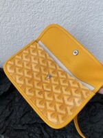 Goyard Yellow Goyardine Canvas & Chevroches Calfskin Saint Louis PM Tote - Image 8