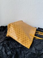 Goyard Yellow Goyardine Canvas & Chevroches Calfskin Saint Louis PM Tote - Image 2