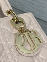 Dior Medium Lady bag in Pink Gold Hardware - Image 6