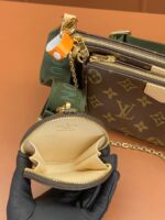Louis Vuitton LV Multi Pochette Handle Fabric Green Handbags Monogram - Image 9