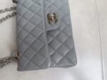 Chanel Classic Flap bag in Grey Caviar Leather - Image 5