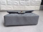 Chanel Classic Flap bag in Grey Caviar Leather - Image 7