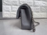 Chanel Classic Flap bag in Grey Caviar Leather - Image 3