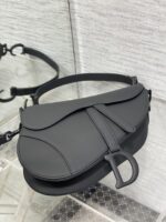 Dior Saddle Bag in Black with Black Hardware - Image 5