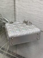 Christian Dior metallic silver Cannage lambskin - Image 5