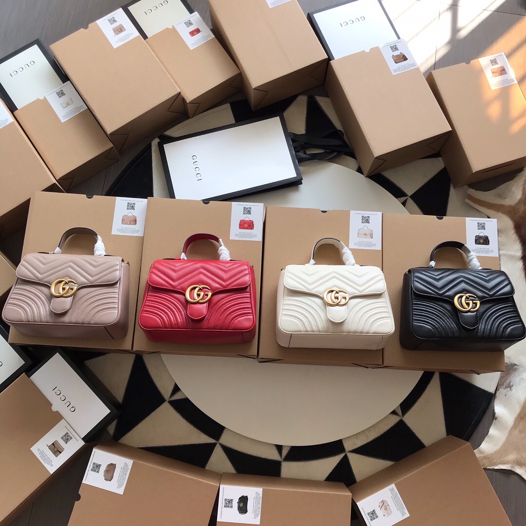 db2dcf8e.jpeg GG Marmont Small Top Handle Bag - Image 1
