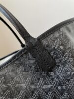 Goyard Black Goyardine Saint Louis PM Leather - Image 4