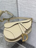 Dior Saddle Bag in Beige Gold Hardware - Image 6