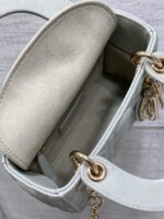 Dior Mini Lady Dior Bag in opaline gray - Image 6