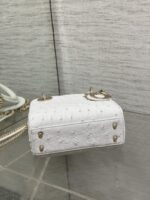 Christian Dior Mini Lady Dior bag in white ostrich leather - Image 6