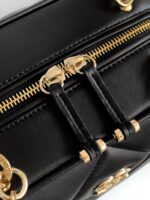Chanel Black Quilted Lambskin Leather Bag - Image 3