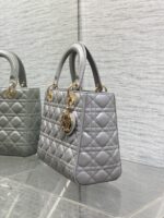 Dior Medium Lady in Grey Gold Hardware - Image 5