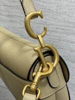Dior Saddle Bag in Beige Gold Hardware - Image 5