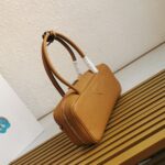Prada Medium Leather Top-Handle Bag in Brown - Image 2