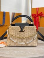 Louis Vuitton Capucines BB Handbag Brown Beige - Image 2