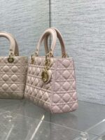Dior Medium Lady bag in Pink Gold Hardware - Image 3