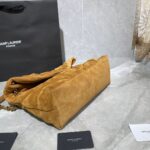 SAINT LAURENT Puffer Toy quilted leather-trimmed suede shoulder bag - Image 4
