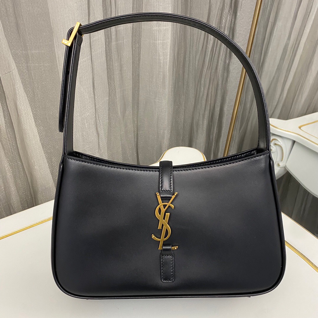 ec214f2c.jpg Saint Laurent le 5 a 7 mini hobo bag – Black - Image 1