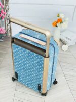 Louis Vuitton Horizon 55 suitcase in Monogram Denim Blue - Image 4