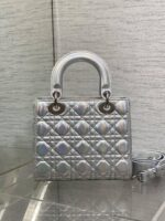 Christian Dior metallic silver Cannage lambskin - Image 3