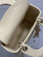Christian Dior Mini Lady Dior bag in Beige ostrich leather - Image 6