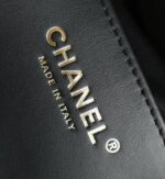 Chanel 25cm Black Denim Bag with Gold Hardware - Image 6