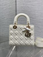 DIOR LADY SMALL WHITE GOLD HARDWARE - Image 2