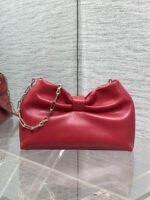 Dior Bow Bag Red Lambskin - Image 3