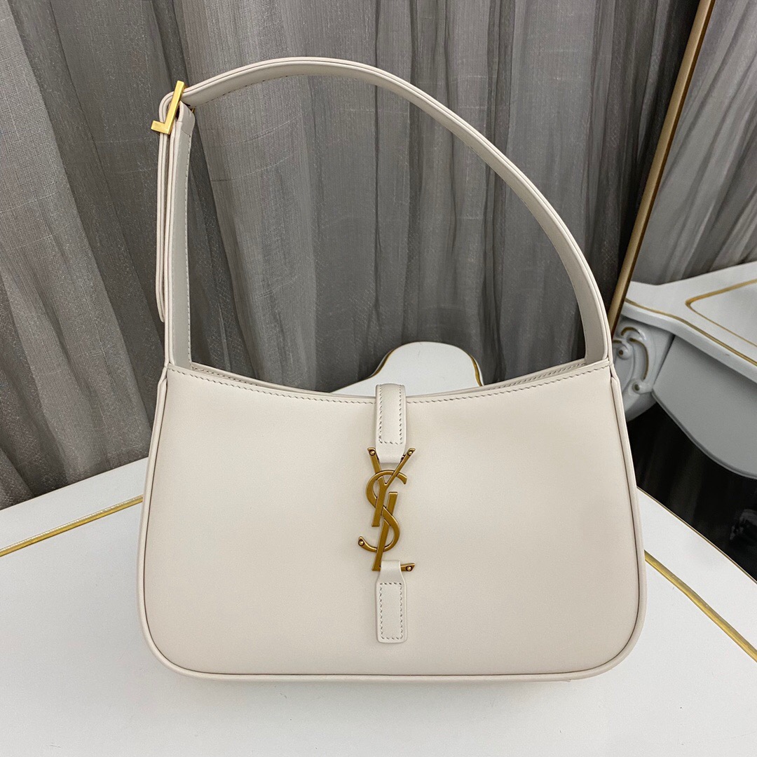 f6885a9b.jpg Saint Laurent le 5 a 7 mini hobo bag – White - Image 1
