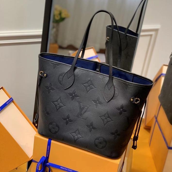 fafeddc0-c9c5-4e25-86fc-2a7a8486105a_e8fb2d82-26db-4a4d-b927-c8746c5a51df.jpg LV NEVERFULL MM 32 BLACK EMBOSSED COWHIDE LEATHER - Image 1