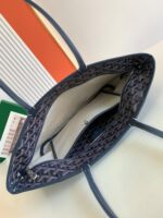 Goyard Navy Blue Goyardine Coated Canvas and Leather Saint Louis PM Tote - Image 6