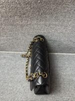 Chanel Classic Flap bag Lambskin Black Gold Hardware - Image 5