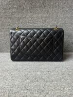 Chanel Classic Flap bag Lambskin Black Gold Hardware - Image 2