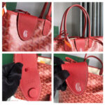 Goyard Saint Louis Red Tote Bag - Image 6