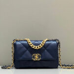 CHANEL 19 Bag Small Navy Blue