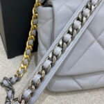 CHANEL 19 Bag Small Light Grey - Image 4