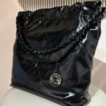 Chanel 22 Bag Black with Black Hardware - Image 6