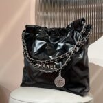 CHANEL 22 Small Black Sliver Hardware - Image 2