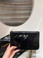 CHANEL 22 Bag Small Gold & Black Lambskin Leather - Image 7