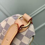 LV KEEPIT BUMBAG 29 IN WHITE GREY CHECKERBOARD PATTERN DAMIER AZUR COATED CANVAS - Image 3