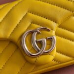 GUCCI GG MARMONT BAG 16 IN YELLOW LAMBSKIN - Image 7